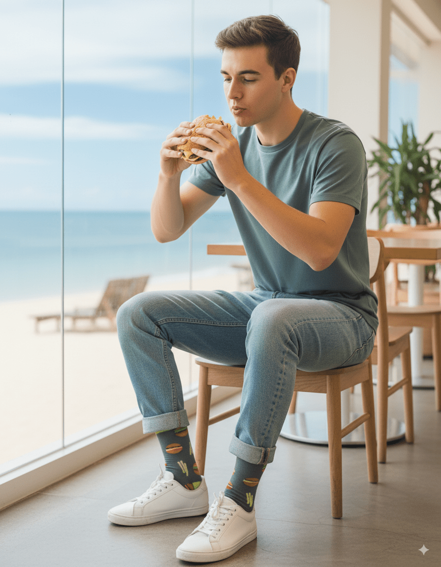Burger - Bamboo Socks - GetSocked!