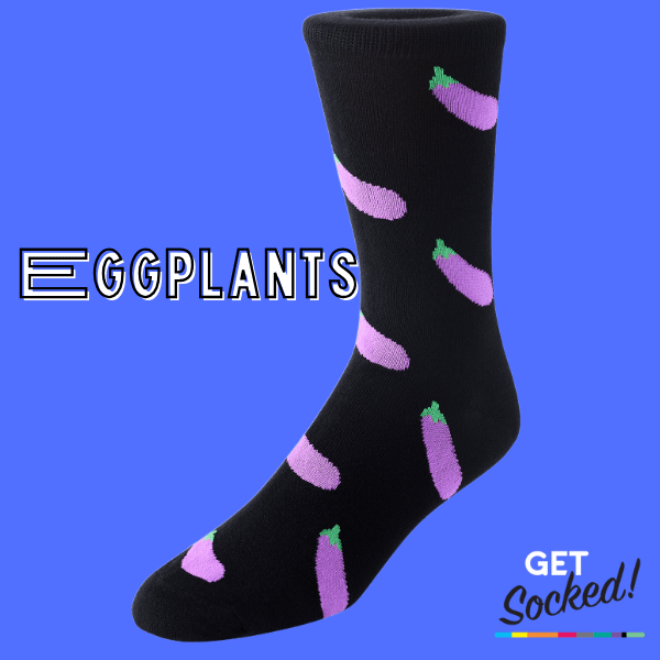 Eggplants - Bamboo Socks - GetSocked!