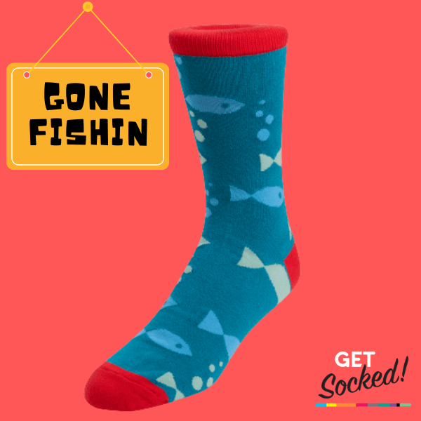 Gone Fishin - Bamboo Socks - GetSocked!
