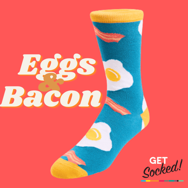 Eggs and Bacon Bamboo Socks