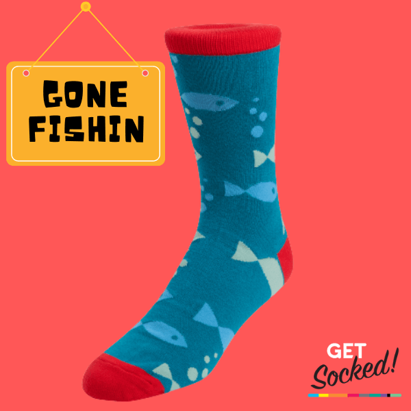 Gone Fishin - Bamboo Socks