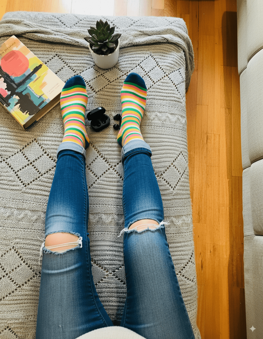 Banded Design Bamboo Socks | Bold & Comfortable GetSocked!