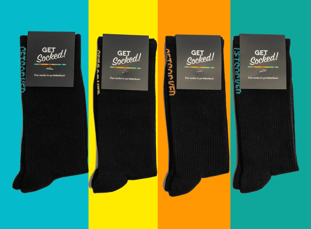 Gym Socks - 4 Pairs of Black Bamboo Socks