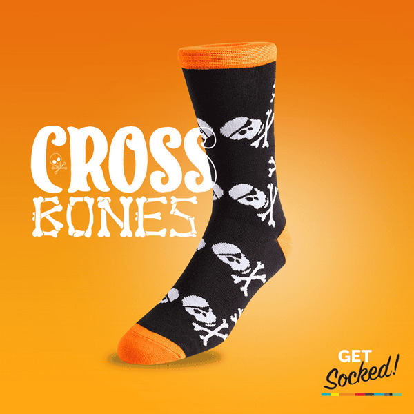 Cross and Bones - Bamboo Socks - Australias #1 Rated Socks GetSocked!