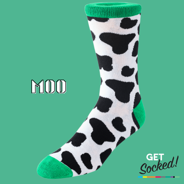 Moo Bamboo Socks | Funny GetSocked!