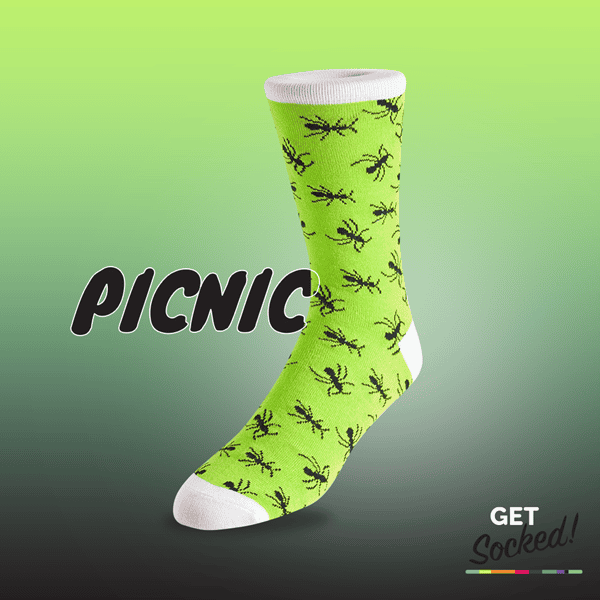 Picnic  - Bamboo Socks - Australis #1 Rated Socks GetSocked!