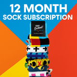 12 Month Sock Subscription (PrePaid),  GetSocked!
