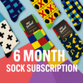 6 Month Sock Subscription (PrePaid),  GetSocked!