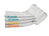 Unisex Gym Socks - 4 Pairs of White Bamboo Socks - GetSocked!