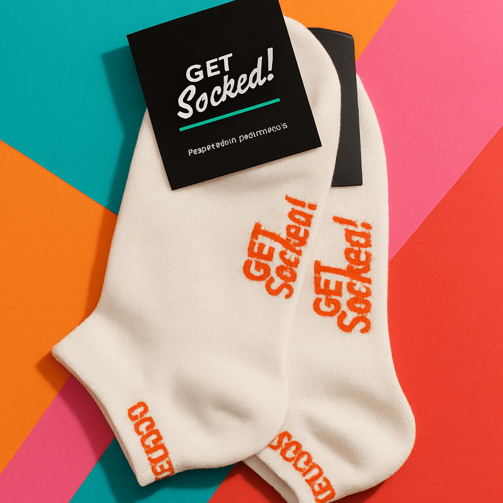White Ankle Gym Socks - GetSocked!