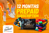 12 Month Sock Subscription (PrePaid)