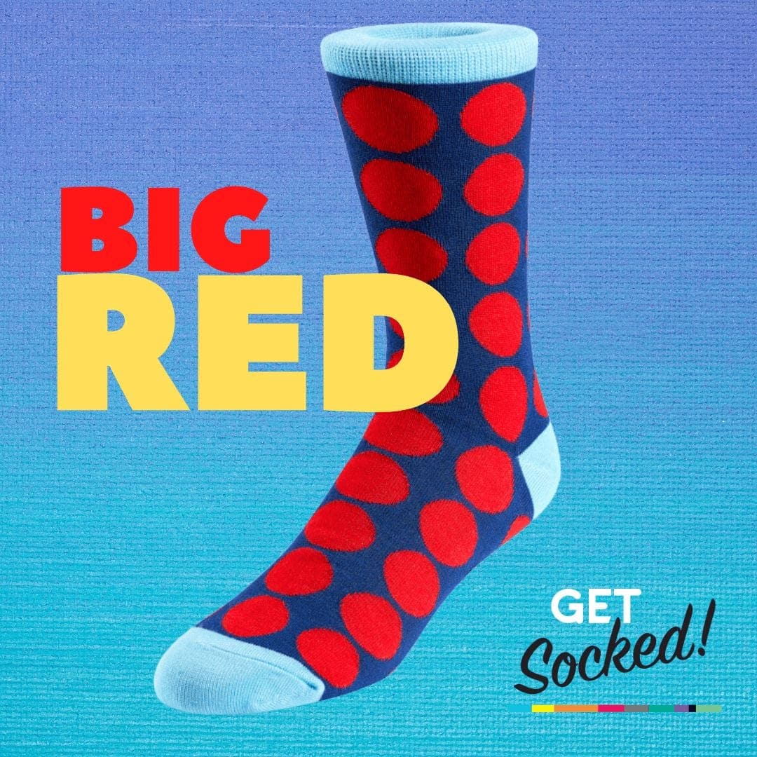 Big Red  - Bamboo Socks - Australias #1 Rated Socks GetSocked!