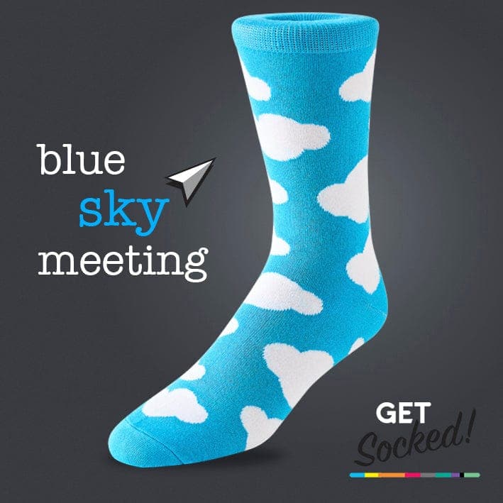 Blue Sky Meeting - Bamboo Socks - GetSocked!
