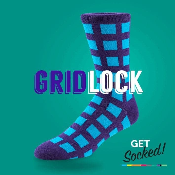 Grid Lock - Bamboo Socks - Australias #1 Rated Socks GetSocked!