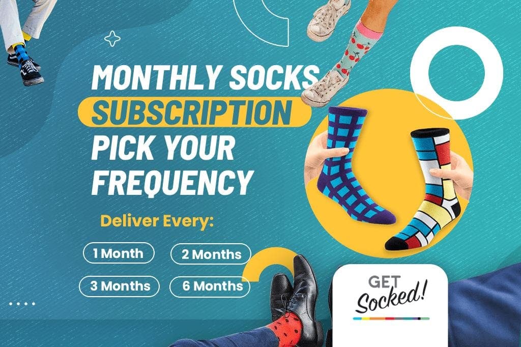Monthly Sock Subscription - Pick Your Frequency
