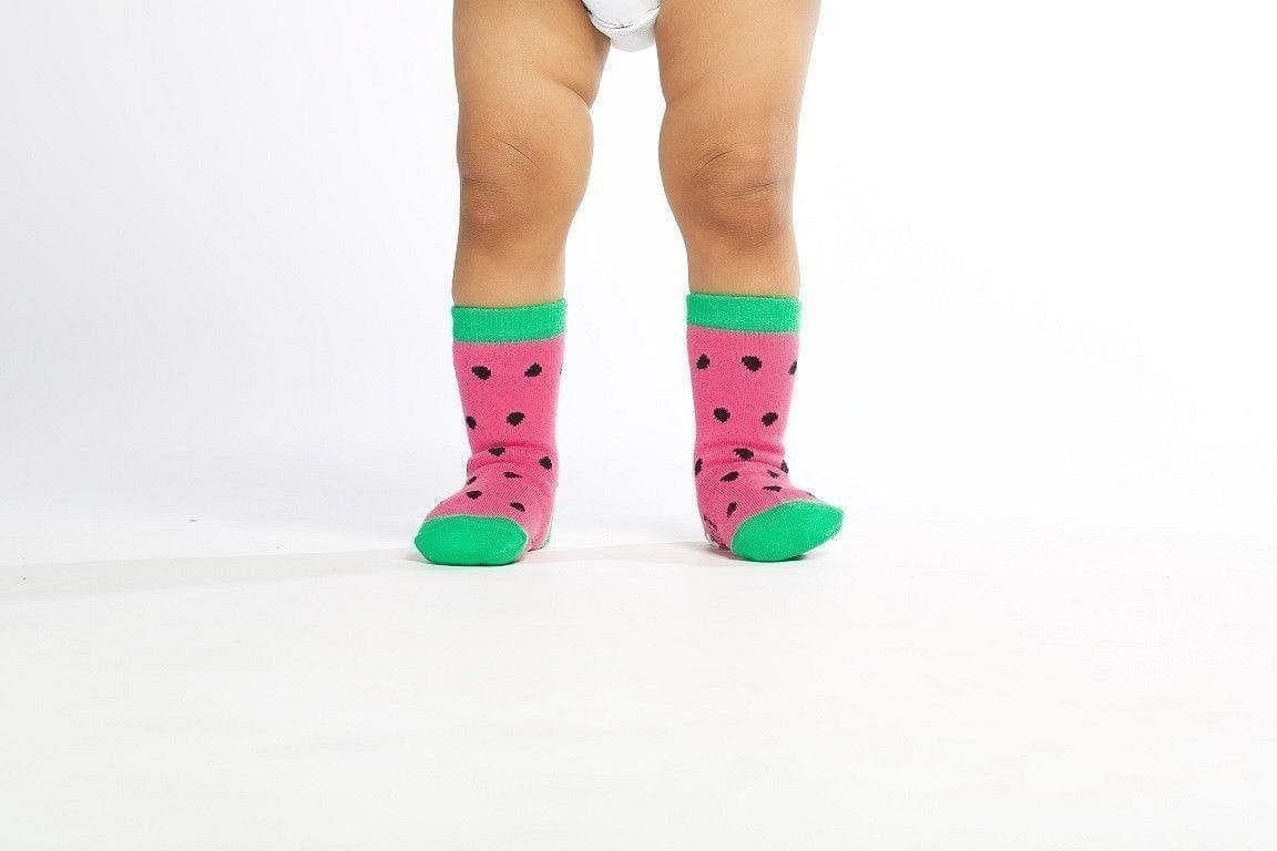 Watermelon  - Baby Socks,  Perfect For Kids Aged 1-4 Years GetSocked!